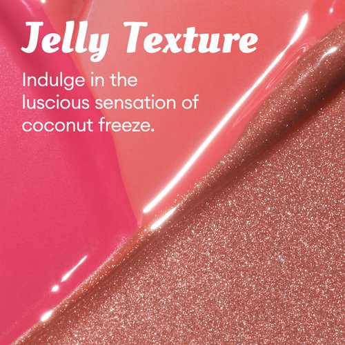 ITY Lip Gloss, Lip Plumper with Hyaluronic Acid, Lip Stain Moisturizing, Coconut Flavored Lipstick, Jelly Texture, 0.09 oz, 03 Pink Champagne