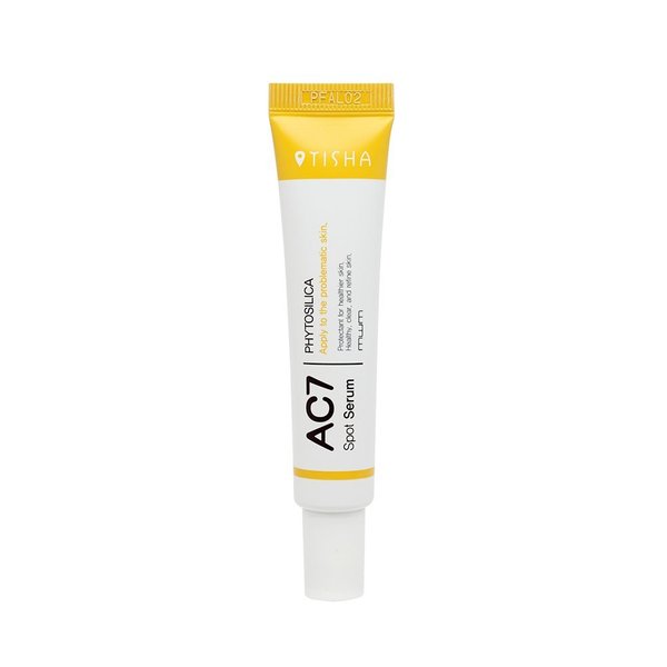 Tisha AC7 Spot Serum - Korean Skin Care Hydrating Serum Zit Cream w/Niacinamide, Centella Asiatica Extract & Tea Tree Oil - Pimple Spot Serum for Face - Calming Serum Pimple Cream (0.5 fl oz)