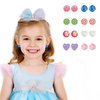EleMirsa 16 Pairs Girl Clip On Earrings Little Girl Princess Clip on Earrings Dress Up Pretend Play Earrings Jewelry Set for Toddlers Kids(16 Pairs)