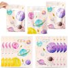 ANGOLIO Pink Outer Space Party Bags - 50Pcs Back to School Candy Treat Bags Outer Space Planets Solar System Theme Party Favors Decor Snack Bags Summer Supplies for Kids Birthday Party Baby Shower