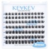 Lash Clusters 84 Pcs Cluster Lashes Eyelash Clusters DIY Cluster Eyelash Extensions Individual Lashes Thin Band & Soft(Breeze,C-8-16mix)