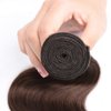 30 30 inch Chocolate Brown Bundles Color #4 Human Hair Bundles Same Length 2 Bundles Dark Brown Body Wave Bundles Human Hair Extensions