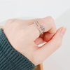 Long tiantian To My Daughter Gifts from Mom Fidget Rings for Anxiety Women Silver Anxiety Multi-layered Spinner Rings for Relief Mother's Day Gifts for Daughter
