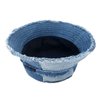 GuanGu Ripped Denim Bucket Hats for Women Washed Packable Summer Beach Sun Hats Mens Bucket Hat for Travel(Classic Denim S/M)