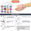 Owl Temporary Tattoos Stickers – 96PCS Party Favors for Kids | Birthday, Classroom Prizes, Christmas & School Gifts