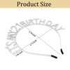 BAHABY Silver It's My 21 Birthday Headband 21st Birthday Decorations for Her Princess Birthday Party Decorations Birthday Tiara Crown Birthday Party Favors