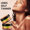 Unes Self Tanning Lotion Cream - Intensive Self Tanner for Natural Looking Glow - Streak-Free Tanning Gel - 6.76oz