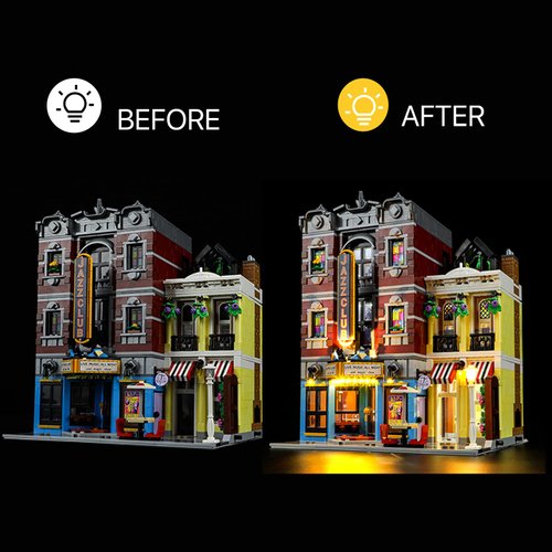 ManKiaPro LED Light Lighting Kit for Lego 10312 Jazz Club Building Blocks Model(Lights Only, No Lego Set)