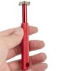 HIFROM Groove Sharpener with 6 Heads - Golf Re-Grooving Tool and Cleaner for All Irons Pitching Sand Lob Gap and Approach Wedges and Utility Clubs Red Color