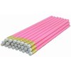 ezpencils - Pink Barrel Pencils with White Eraser - 36 pkg - Non-Smudge Eraser - # 2 HB Lead - Unsharpened - Non-Branded