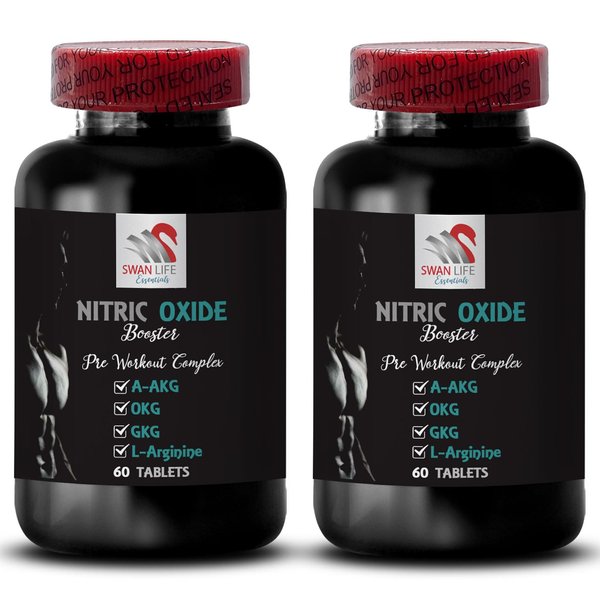 Nitric oxide - NITRIC OXIDE BOOSTER - Muscle recovery, Energy supplement, Power mix, Fitness blend, Endurance formula, Strength focus, Stamina booster, Exercise mix, Training support 2 Bottle 120 TabS