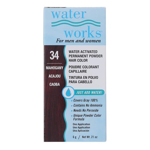 Water Works Hair Color, 34 Mahogany, 0.21 Oz