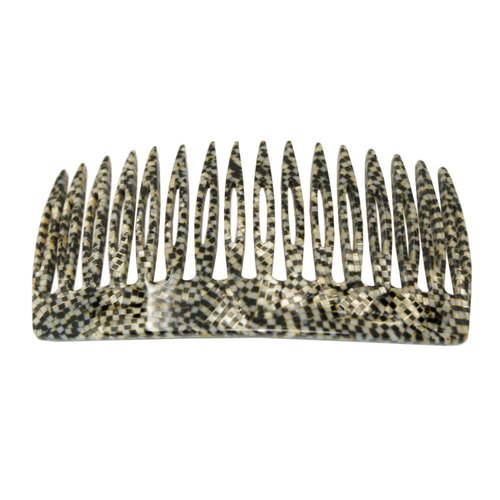 French Amie Classy 16 Teeth Opera Handmade Medium Celluloid Acetate Side Hair Comb