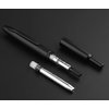 erofa Majohn A1 Press Fountain Pen with Box, Retractable Extra Fine Nib Metal Matte Black Ink Pen with Converter for Writing