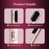 Portable Cordless Hair Straightener Comb USB-C Rechargeable, Plasma Ions Hair Brush Hot Heated Comb with Safety Lock for Women Travel Outdoor Camping Lightweight (Pink)