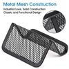 MaxGear Mesh Business Card Holder for Desk Metal Business Card Holder Display Desk Business Card Stand Business Card Desk Holder with 50 Business Cards Capacity Black, 2 Pack