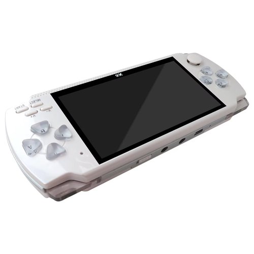 4.3" 8GB 128Bit Retro Portable Handheld Video Game Console Built in 1000+ Games 8 Bit Game Player Handheld Game Console Dual Wireless Controller Gamepad HD&AV TV Output(White)