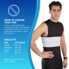 NYOrtho Elastic Rib Support Belt - Torso Compression Rib Brace Treatment Wrap for Natural Healing (Male - Fits 45"-60" Chest)