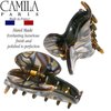 Camila Paris CP3061 French Hair Clip for Women, Handmade, Onyx, Small, Girls Hair Claw Clips Jaw, Durable Styling Hair Accessories for Women, Strong Hold No Slip Grip, Made in France