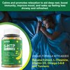 5-HTP GABA Sleep Supplement Gummies - Melatonin Free Extra Strength 900mg Complex for Health Rest Cycle, Banana Extract, L-Theanine, L-Tryptophan, Omega-3-6-9 for Natural Zzzs, Brain Relax,(Pack of 2)