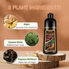 Dark Coffee Hair Dye Shampoo 3 in 1, Easy To Use Quick Hair Color Shampoo for Women Men, Shampoo Para Canas Natural Plant Hair Dye Kit At Home16.9 FL OZ(Dark Coffee)