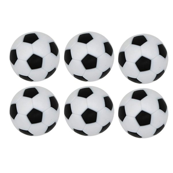 HoFire Table Soccer Foosballs Recreation Ball 1.42" Official Foosball Table Balls, Foosball Accessory Replacements for Home Recreation Room Foosball Table (White-6Pcs)