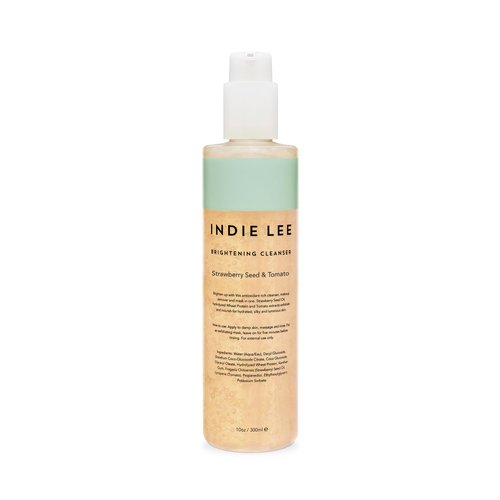 Indie Lee Brightening Facial Cleanser - Daily Hydrating Cleanser, Makeup Remover & Exfoliating Face Mask to Brighten, Firm & Protect Dry Skin - Clean, Gentle Face Wash (10oz)