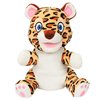 Hopearl Plush Cheetah Hand Puppet Leopard Wildlife Puppet with Open Movable Mouth for Imaginative Play, Role Play, Interactive Toy for Storytelling Teaching Puppet Theater, Gifts for Kids, Brown, 11''