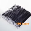 GOLDEN APPLE, 8inch 12mm Diameter Drinking Straws,100Pcs Individually Wrapped Disposable Plastic Big Boba Bubble Pearls Tea Drinking Straws