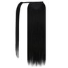 Ve Sunny Ponytail Hair Extensions Black Ponytail Extension Human Hair Jet Black Wrap Around Ponytail Hair Extensions Human Hair Black Human Hair Ponytail Short Hair Ponytail 14inch 80G