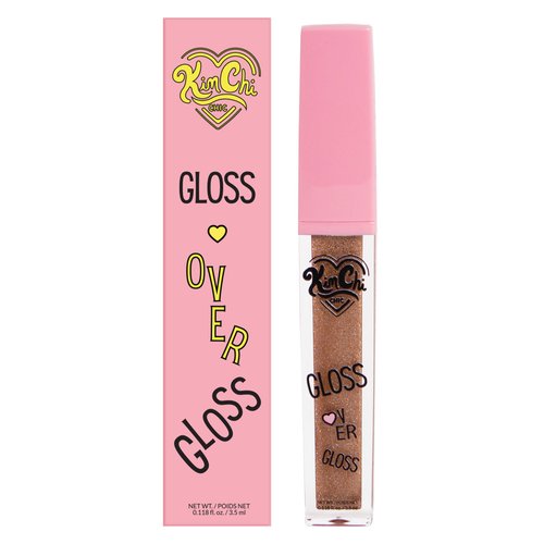 Kimchi Chic Gloss Over Gloss, Shimmery Micro-Sparkle Lip Gloss To Wear Alone Or Over Lipstick, Fragrance-Free Luscious Lip Balm, Light Brown, 02 Chocolate Mousse, 0.35ml