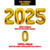New Years Eve Party Supplies 2025:40in 2025 Balloons, Black Gold Graduation Party Decorations with Gold Chain Balloons are Perfect for your New Years Decor