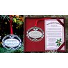 Merry Christmas From Heaven Pewter Finish Keepsake Memorial Ornament with Poem in Gift Box