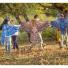 D.Q.Z Bird-Wings-Costumes for Kids with Bird Masks, 3 Pack Eagle Owl Wings for Boys Girls Halloween Dress Up Party Supplies (Owl)