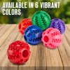 Petite Paws Fillable Treat Ball for Dogs to Keep Them Busy for Hours, 1.5" Puppy Puzzle Balls for Teething Dogs, Dog Crate Mind Stimulating Games for Puppy Boredom, Small Toy Breeds - 6 Pack