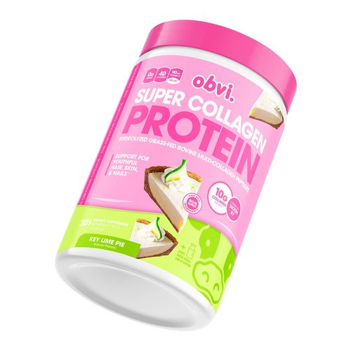 Obvi Collagen Peptides Protein Powder | Supports Gut Health, Healthy Hair, Skin, Nails with Biotin & Vitamins | Hydrolyzed Grass-Fed Bovine | No Sugar, Gluten-Free | 30 Servings, Key Lime