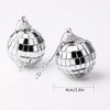 24 Pcs Silver Disco Mirror Ball for Party Decoration, Christmas Tree Wedding Birthday Party Ornaments(4CM)