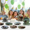 Naozinebi 72PCS Dinosaur Birthday Plates Dinosaur Party Supplies Dino World Tableware Tropical Jungle Plates Disposable Paper Plate Dessert Plates for Boys Girls Kids Baby Shower Favors 6.7 * 6.7inch
