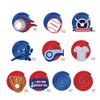 Kristin Paradise 30Ct Baseball Hanging Swirl Decorations, Kids Party Supplies, Birthday Theme Decor for Boy Girl Baby Shower, 1st Bday Favors Idea