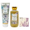 Bath & Body Works Vanilla Whipped Chiffon Body Cream and Shower Gel Bundle with a Lavender Dream Bar Soap - Full Size