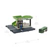 Matchbox Bus Station Track for Toy Cars Includes 1 Vehicle, Gift for Kids +3 Years Old (Mattel HDL08)