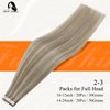 Full Shine Tape in Hair Extensions Human Hair 18 Ash Blonde Highlight 613 Blonde Double Sided Tape in Hair Extensions 12 Inch Invisible Straight Hair Extensions Tape in 30G 20Pcs Tape in Extensions