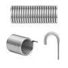 GNPADR GUPO 3-5/8"Stainless Steel Replacement Recliner Sofa Mechanism Tension Spring - Long Neck Hook (2PCS)/Silver