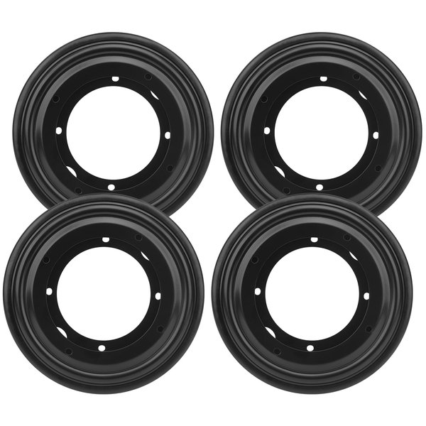 Lswteiz 4Pack 5.5" Lazy Susan Hardware 5/16" Thick Round Rotating Bearing Plate, Black Swivel Plate Base 300lbs Capacity Lazy Susan Turntable Bearing Base for Rotating Table, Serving Tray, Kitchen