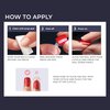 KISS imPRESS No Glue Mani Press On Nails, Design, 'Adore You', Red, Short Size, Squoval Shape, Includes 30 Nails, Prep Pad, Instructions Sheet, 1 Manicure Stick, 1 Mini File