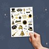 PTYQU New Years Eve Party Supplies Temporary Tattoos - 90 Glitter Styles | NYE Party Favors, Happy New Year Decorations, NYE 2024 Décor