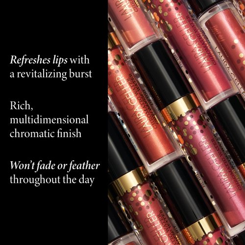 LAURA GELLER Chromatic Water Lip Tint, Holographic Lip Color, Water-Based Formula to Hydrate Dry Lips, Au Lait