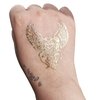 Aresvns Flash Temporary Tattoos for Women and Kids Peacock, 8 Sheets Waterproof Shiny Jewelry Tattoos,Gold Tattoo Metallic Tropical Hawaiian Fake Tattoo Stickers