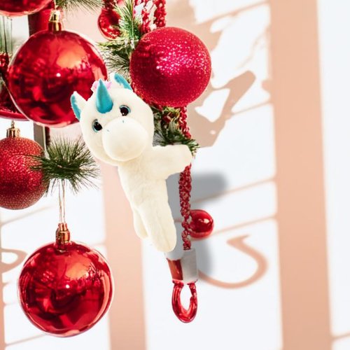 Unicorn Slap Bracelets Wrist Hugger Gift- Stuffed Animals Huggable Plush Toy for Kids and Teens, Toddler Bed and Stroller Toys White, 8.5"