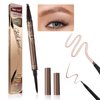 Microblading Eyebrow Pen (Brown), 3D Waterproof Microblading Eyebrow Pen with 4 Fork Tip Tattoo, 2024 New Long-Lasting Natural Eyebrow Pencil, Advanced Professional Hair-Like Brow Pen for Women